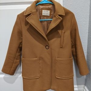 Zara Boys Tan Coat (Size 10)